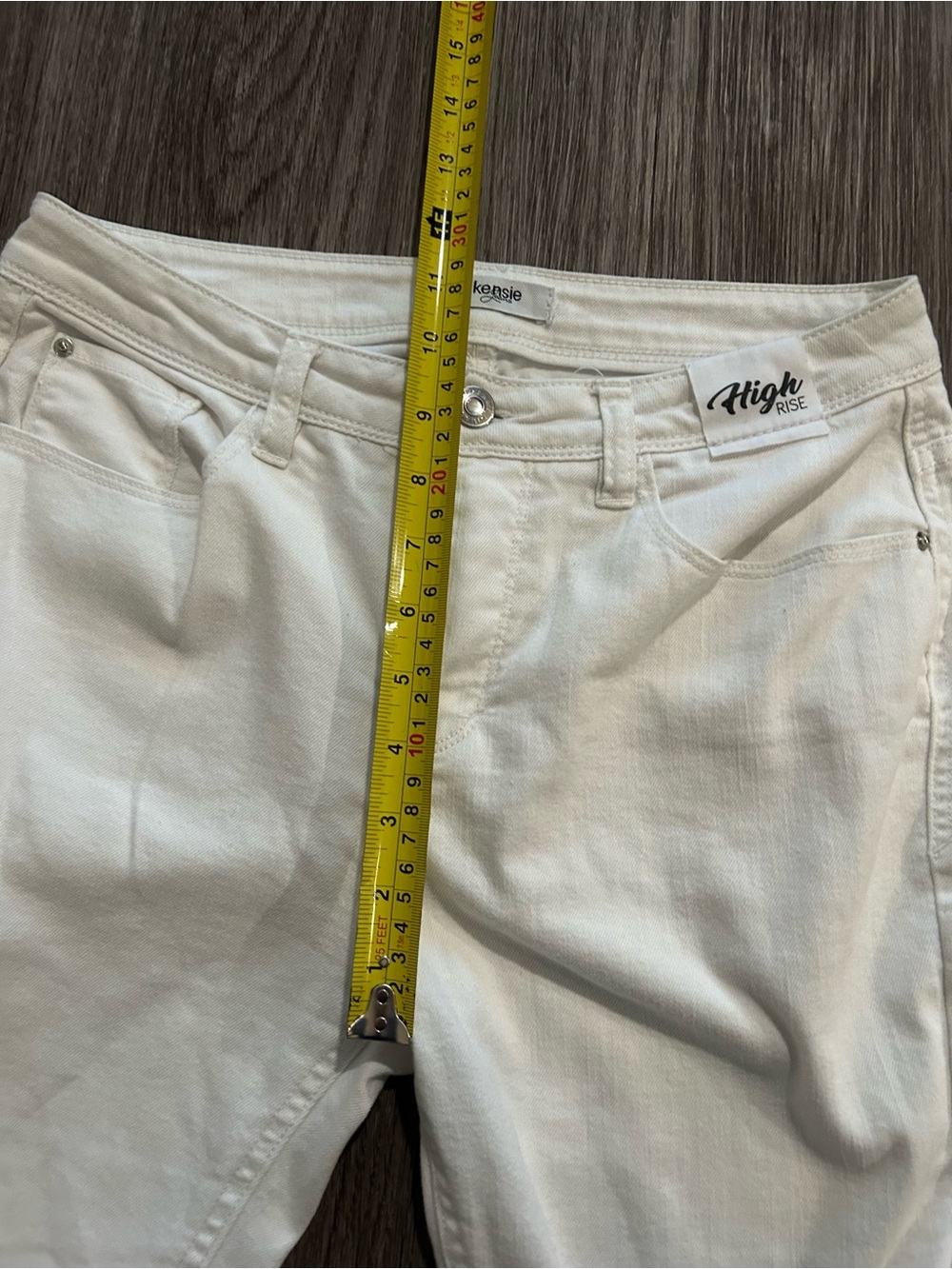 Kensie white high rise Skinny Jeans - Picture 7 of 9